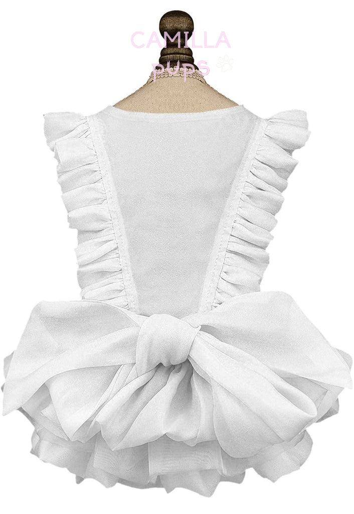 white Tiffany dress