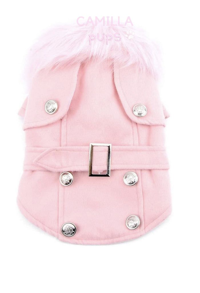 a pink pastel Peggy coat