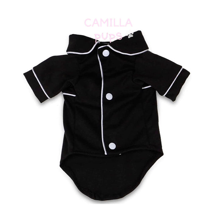 A black and white detailing Nicole Pajamas