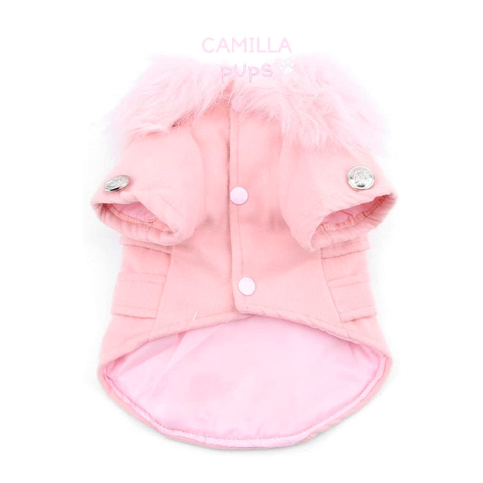 a pink pastel Peggy coat