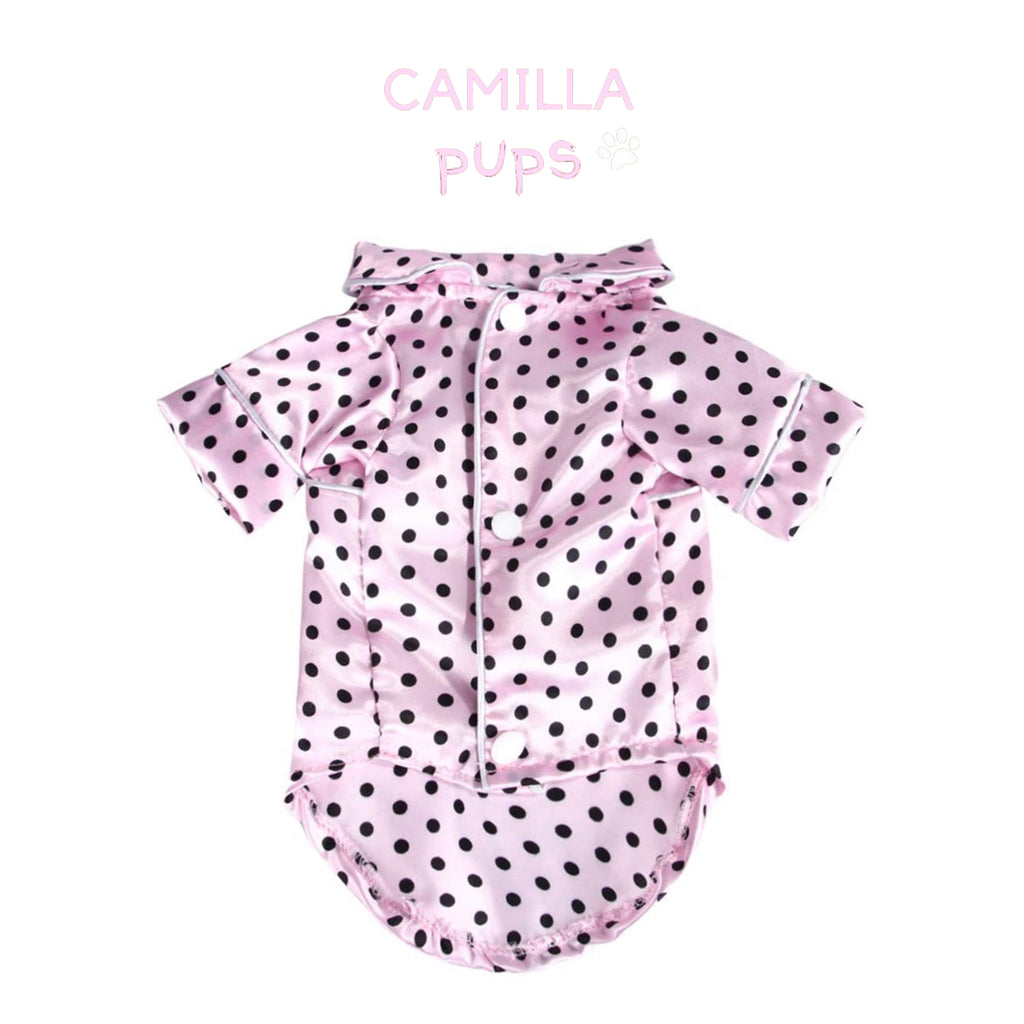 pink polka dot pajamas